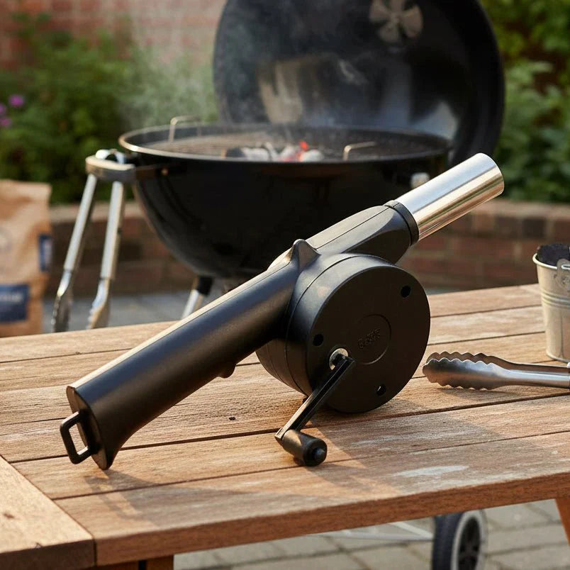 FIREBLOW – Portable BBQ Hand Blower for Charcoal Grill Vestragear