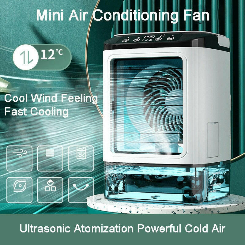 Tischklimagerät tragbarer AC-Ventilator mit doppeltem Nebel