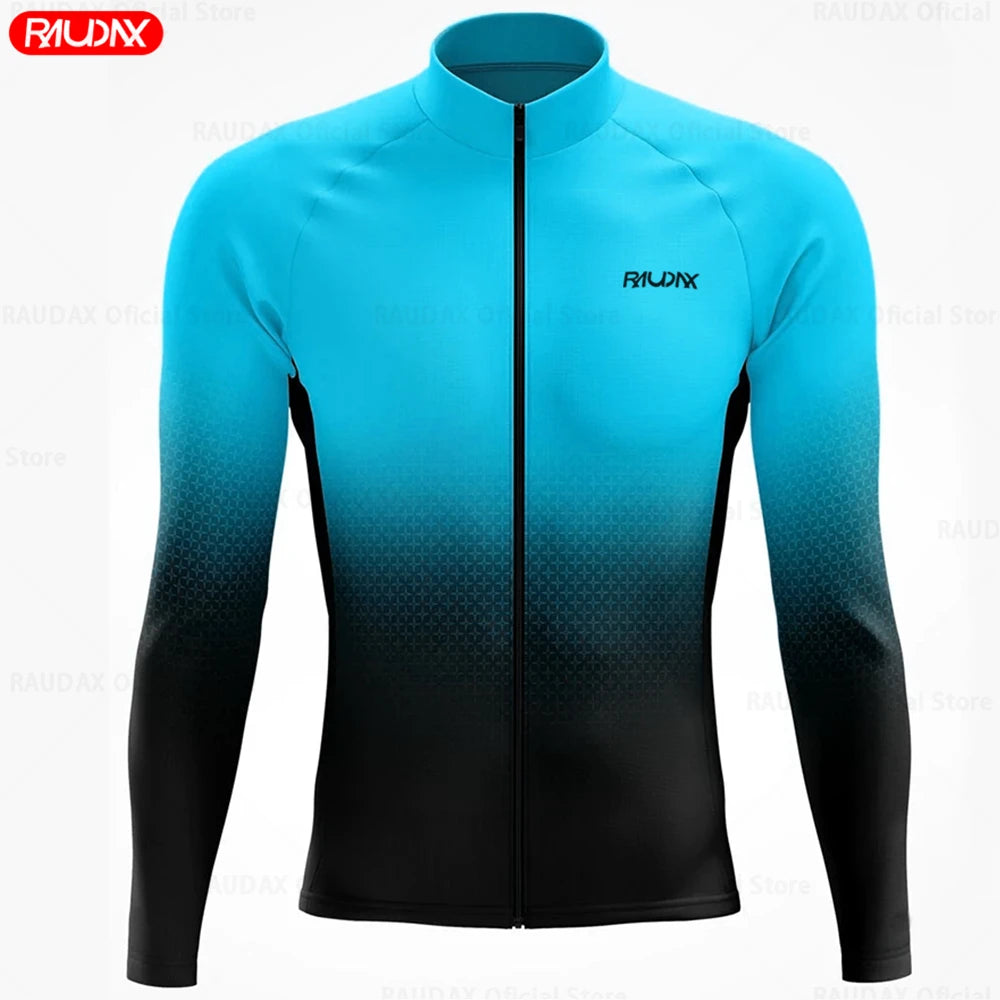 Radtrikot Set Herren – Atmungsaktiv, Langarm & Elastisches Fahrraddesign