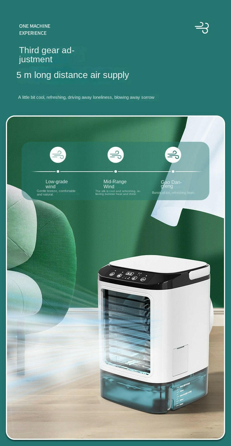 Tischklimagerät tragbarer AC-Ventilator mit doppeltem Nebel