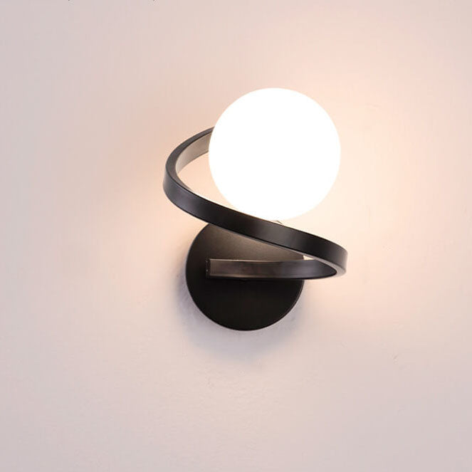 GlowFlex - moderna lampada da parete minimalista curva in ferro