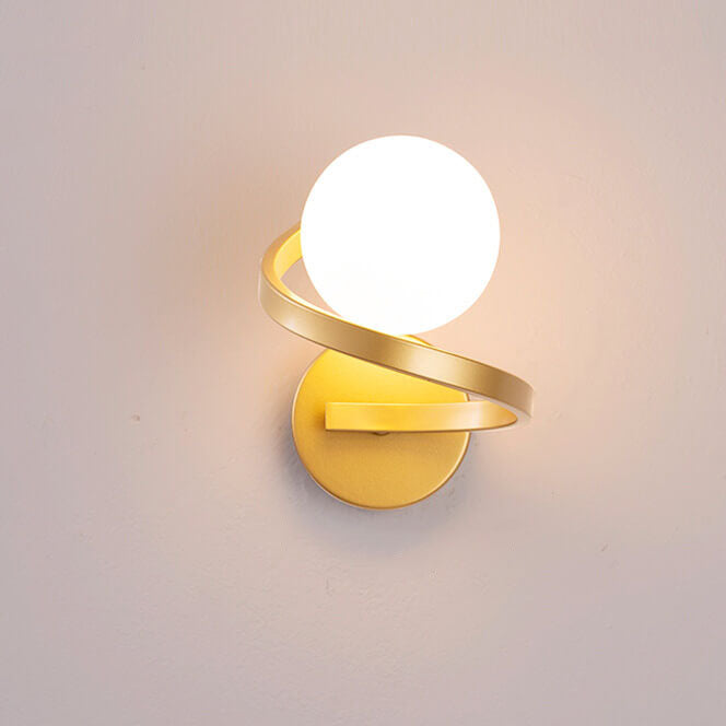 GlowFlex - moderna lampada da parete minimalista curva in ferro