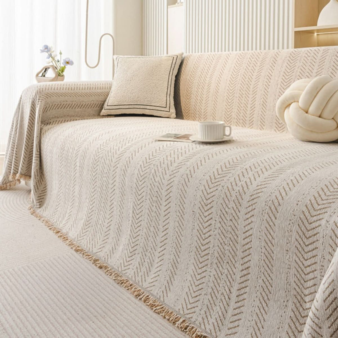 SNUGGLETEXTILE – Kratzfester und waschbarer Sofabezug aus Chenille 0