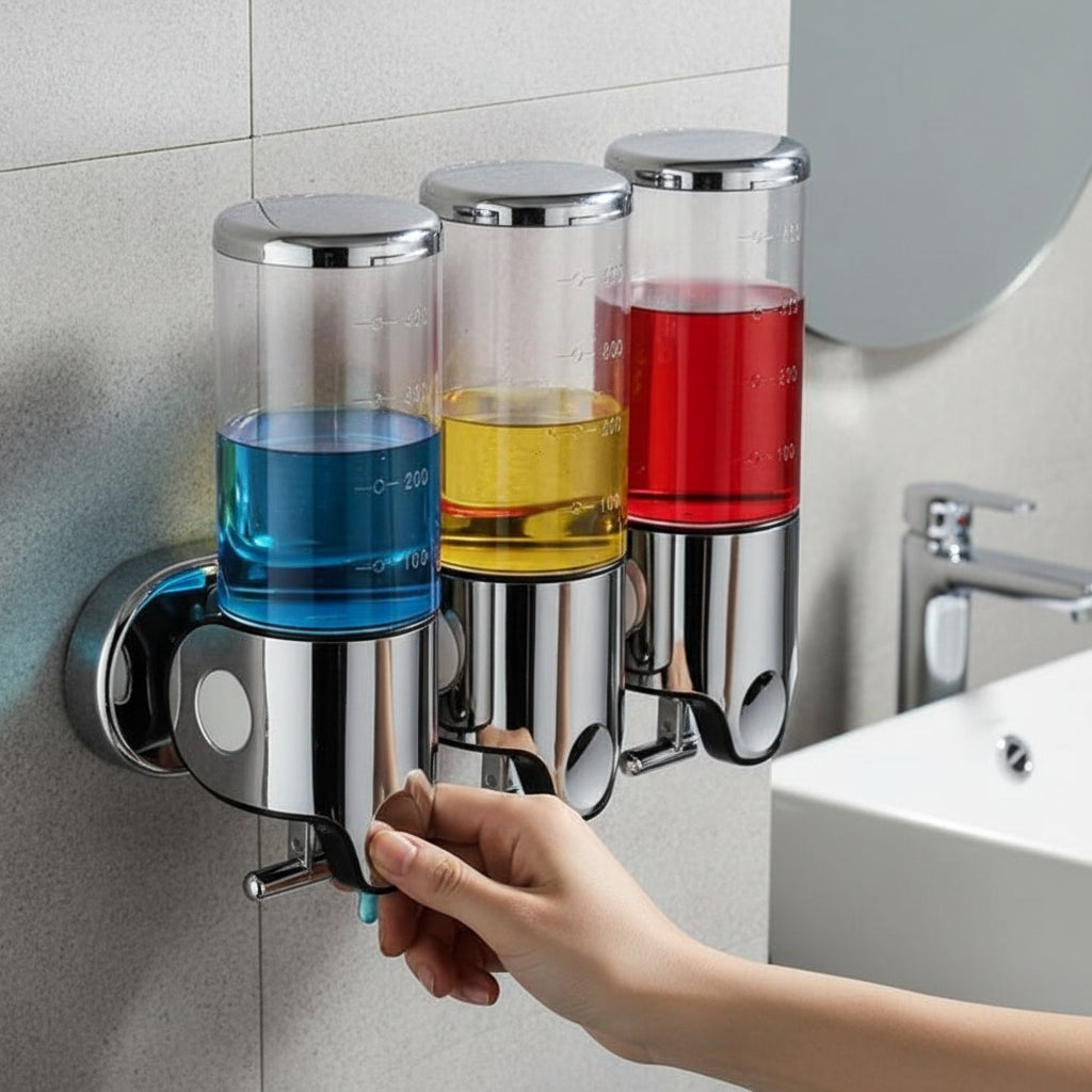 SOAPFORT – Hochwertiger, wandmontierter Seifenspender im eleganten Edelstahl-Design 4