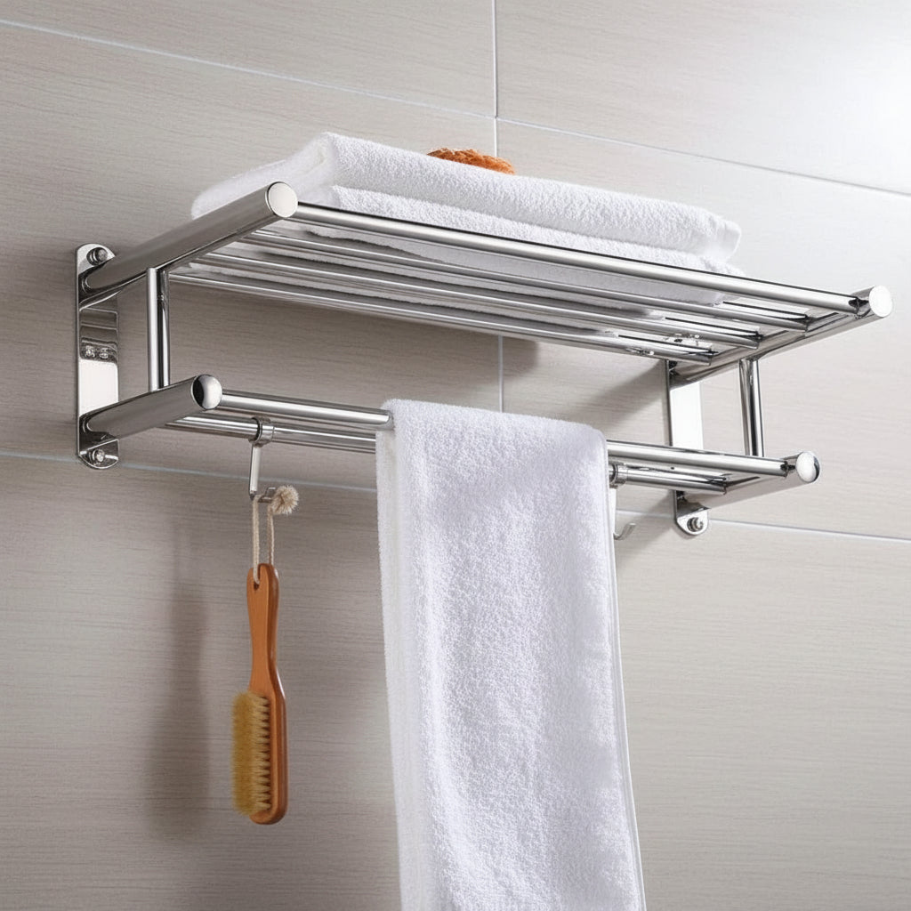 STEELRACK – Platzsparender und stilvoller Handtuchhalter aus Edelstahl 0