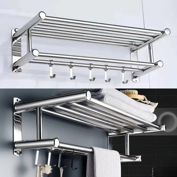 STEELRACK – Platzsparender und stilvoller Handtuchhalter aus Edelstahl 6