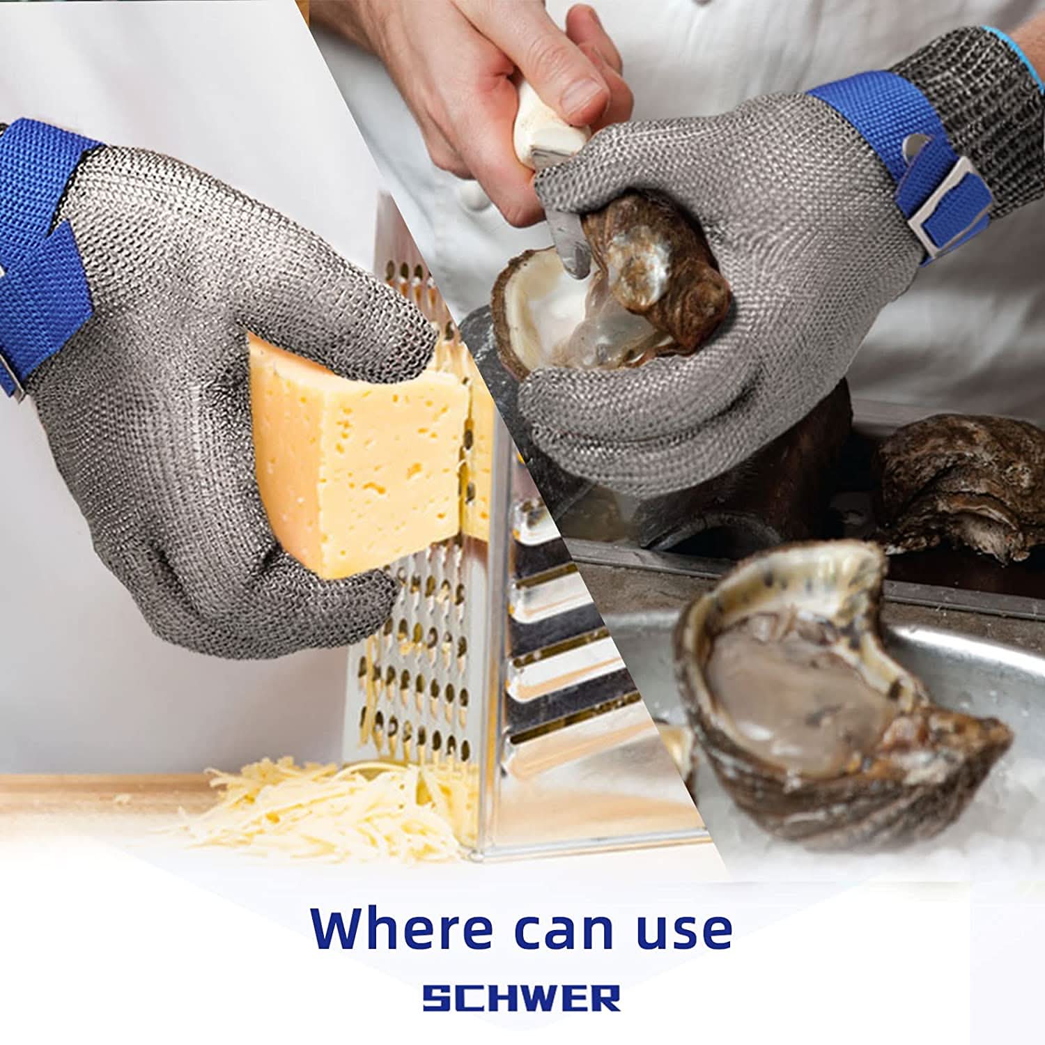 STEELSAFE PRO - Stainless steel safety gloves with maximum cut resistance 4