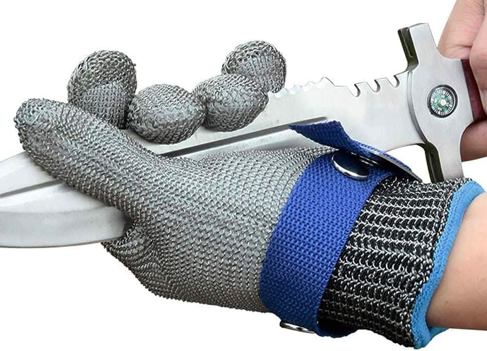 STEELSAFE PRO - Stainless steel safety gloves with maximum cut resistance 5