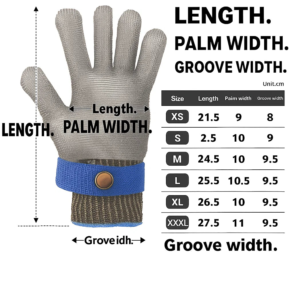 STEELSAFE PRO - Stainless steel safety gloves with maximum cut resistance 6