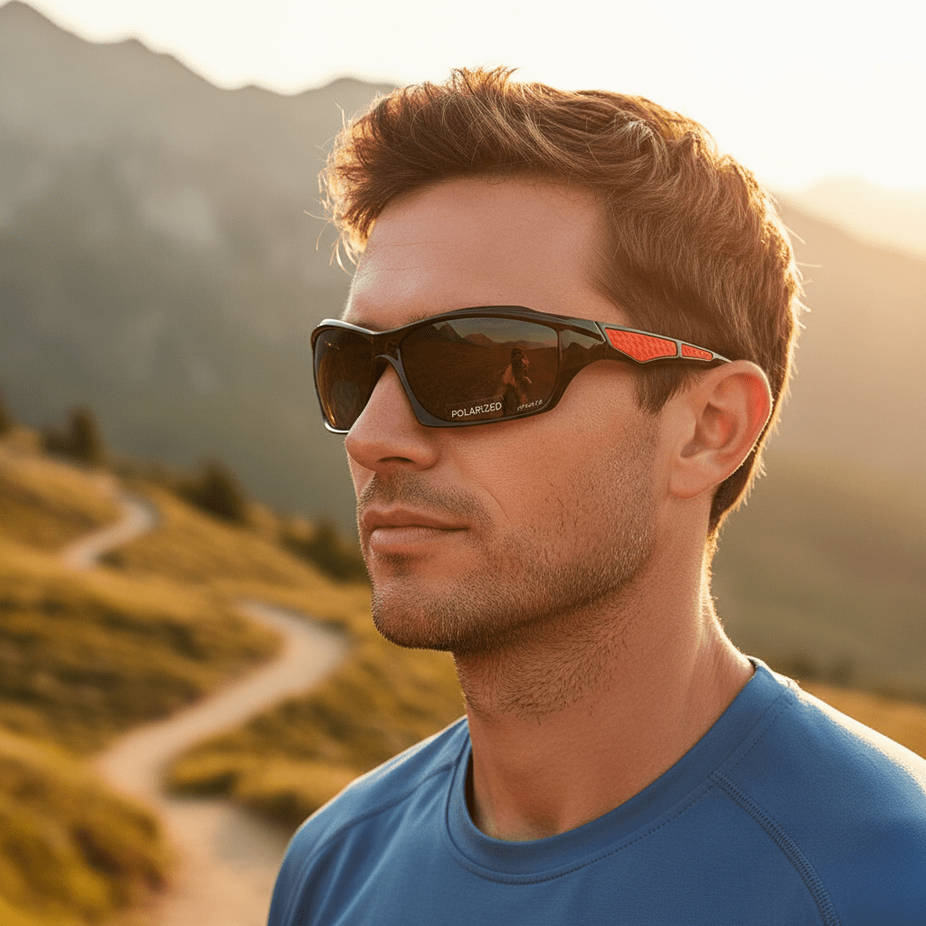 Polarisierte Sonnenbrille – UV400 Schutz & Leichtes Rundes Design