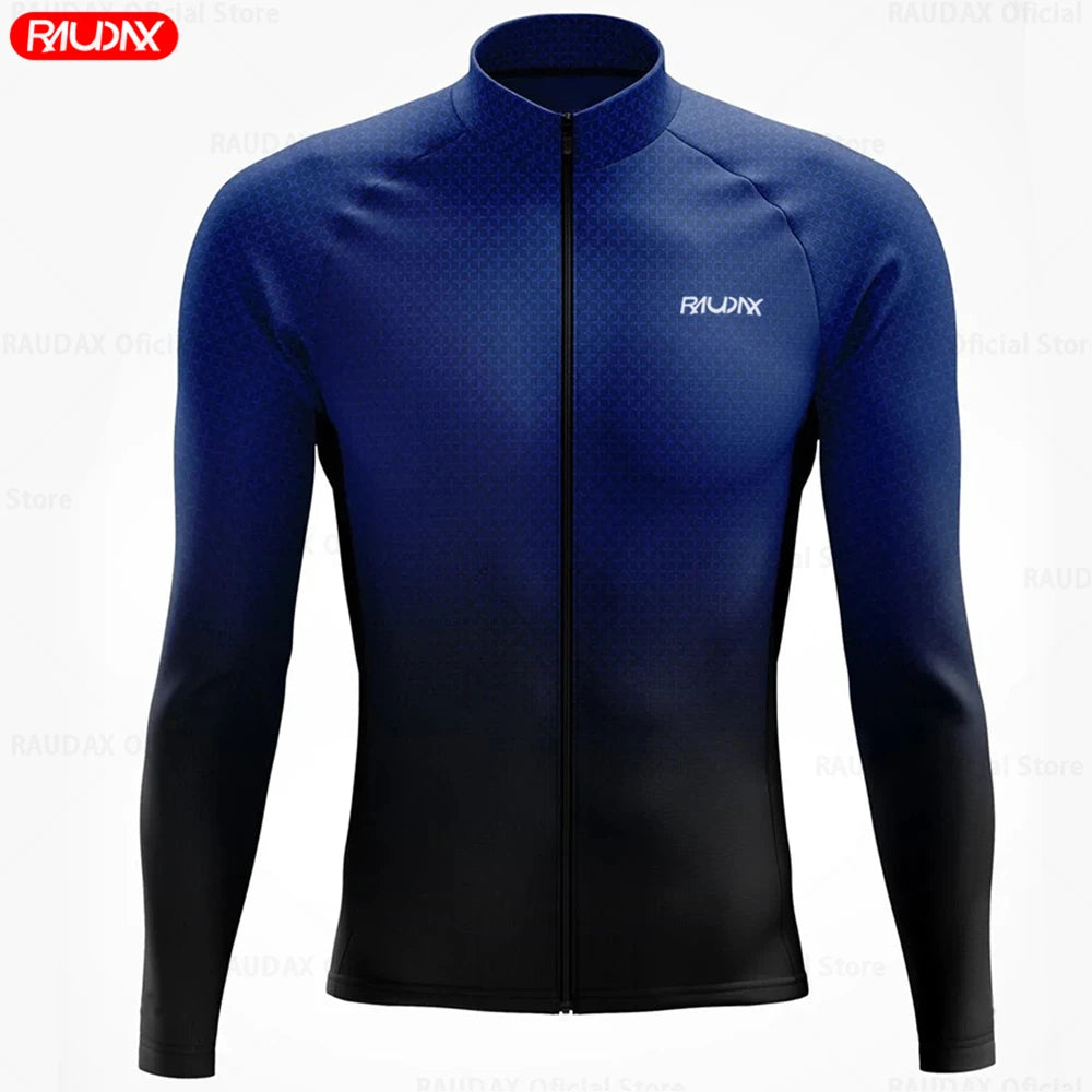 Radtrikot Set Herren – Atmungsaktiv, Langarm & Elastisches Fahrraddesign