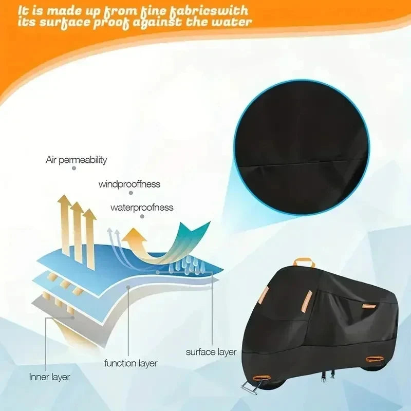 Housse de moto – étanche & résistante aux UV pour moto et scooter