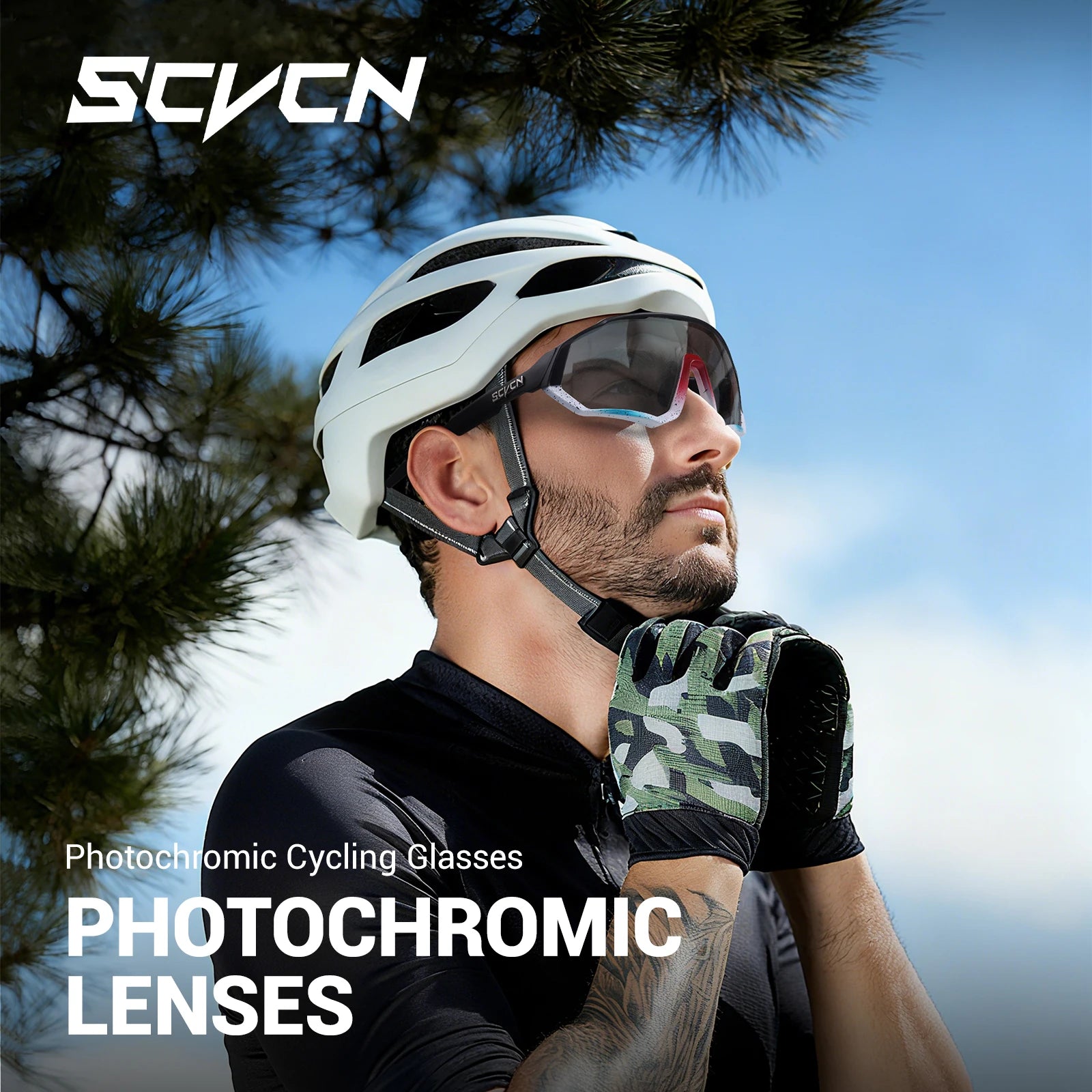 Photochromische Sport Sonnenbrille – UV400 Schutz, Leicht & Flexibles Design