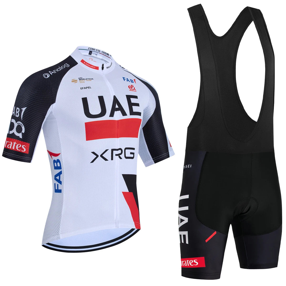 Cycling Jersey Set – Schnell Trocknendes Fahrrad Outfit mit Gepolsterter Shorts & Rückentaschen