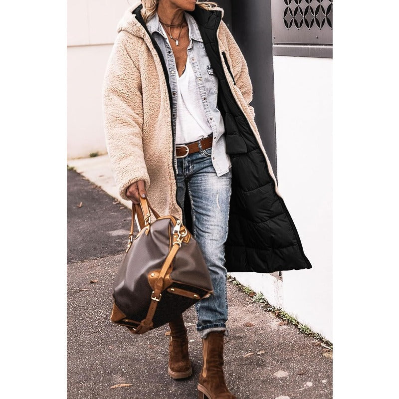 Dorine | Cappotto invernale lungo e accogliente con due volti