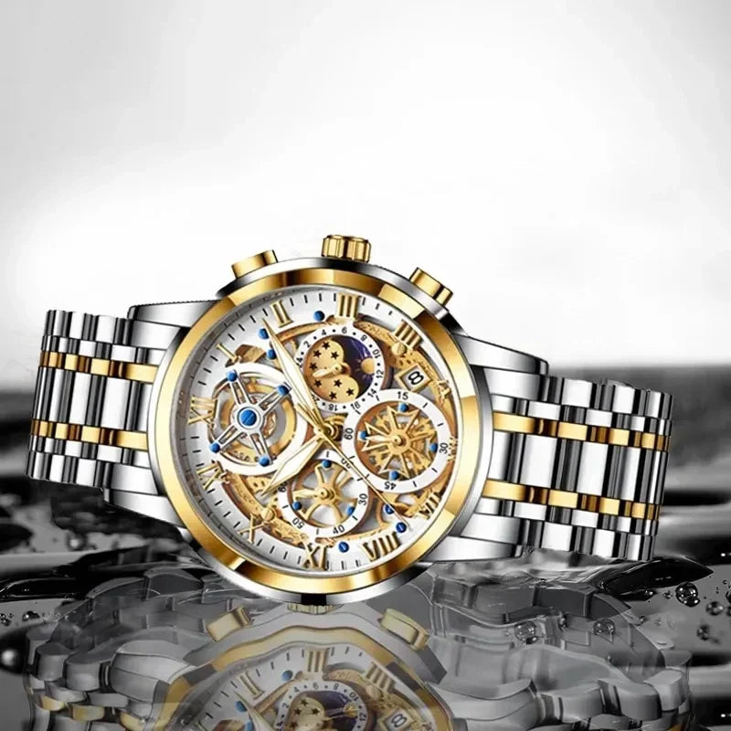 Elegante Business-Quarzuhr für Herren | Wasserdicht bis 3 Bar – Ronog