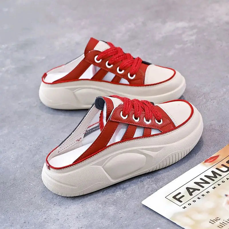 Mette - Pantoufle mi-haute blanche chaussures