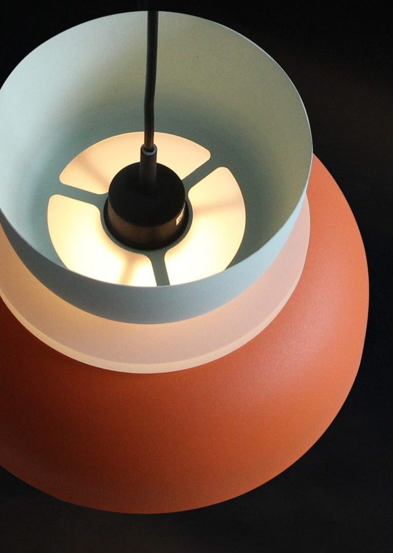 Lumora – Saturn Halo LED-Pendelleuchte mit Acrylscheibe, bunt