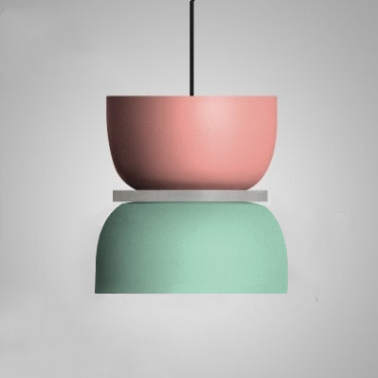 Lumora – Saturn Halo LED-Pendelleuchte mit Acrylscheibe, bunt