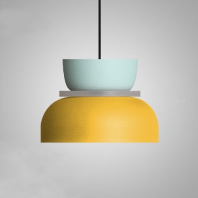 Lumora – Saturn Halo LED-Pendelleuchte mit Acrylscheibe, bunt