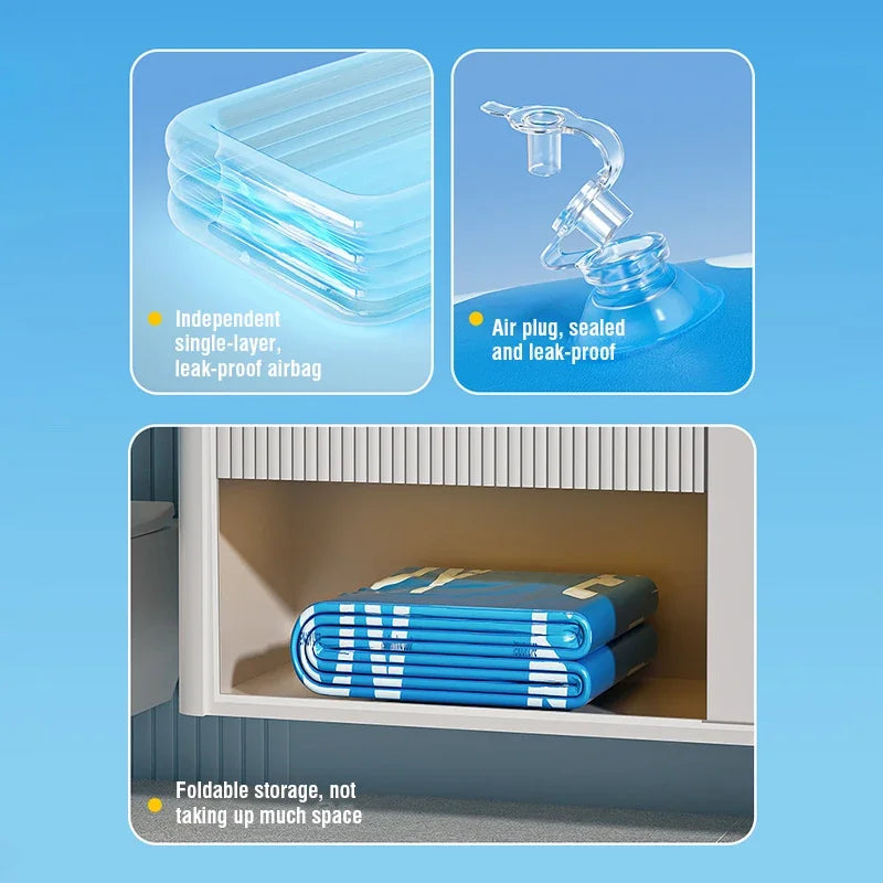 Aufblasbarer Pool – Großes Familienbecken mit Sonnendach & robustem PVC