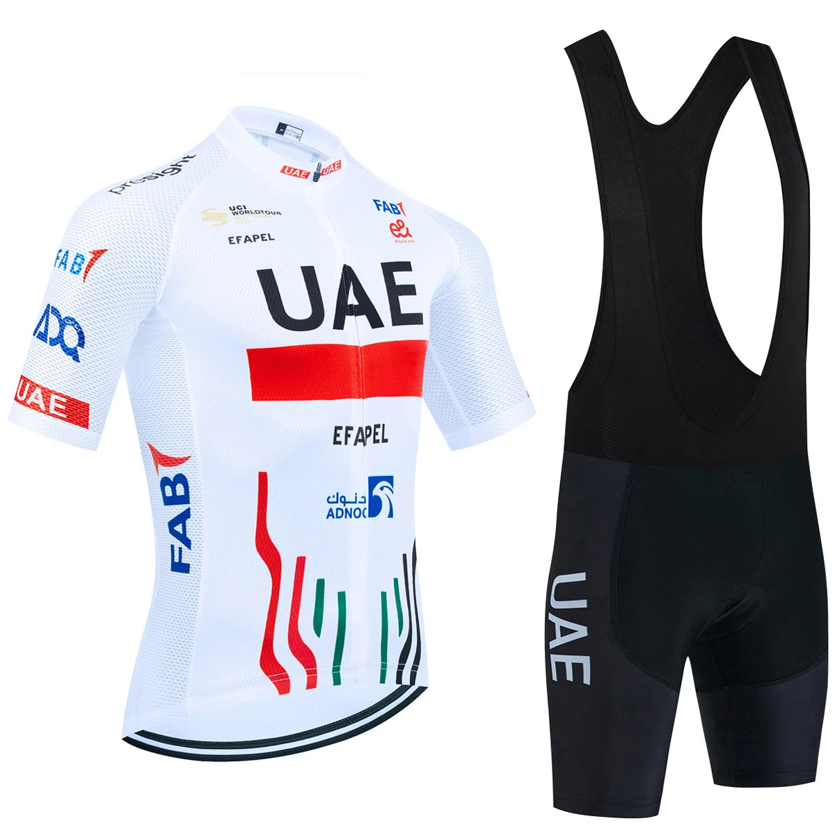 Cycling Jersey Set – Schnell Trocknendes Fahrrad Outfit mit Gepolsterter Shorts & Rückentaschen