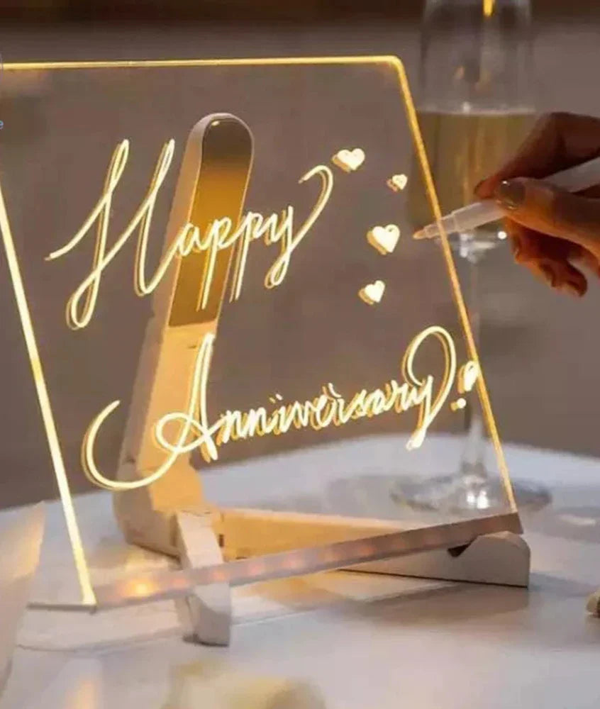 DreamNote - Lampada LED multifunzionale per compleanni