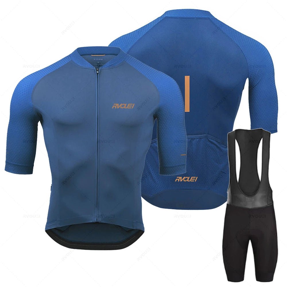Radtrikot Set Herren – Atmungsaktiv, Schnell Trocknend & Elastische Passform
