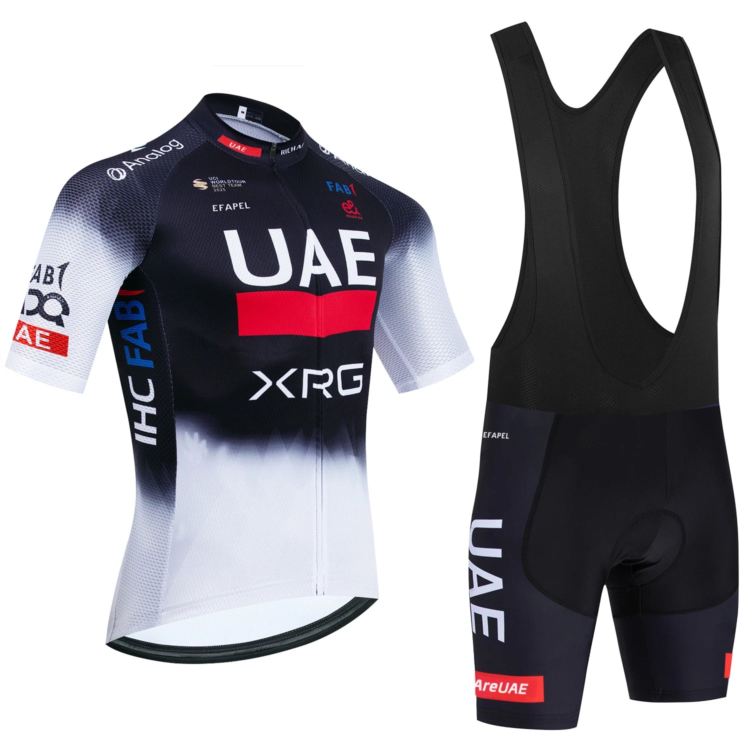 Cycling Jersey Set – Schnell Trocknendes Fahrrad Outfit mit Gepolsterter Shorts & Rückentaschen