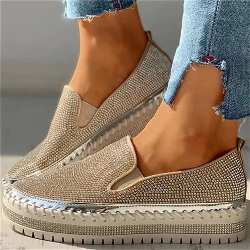 Diamant-Slipper | Chaussures élégantes avec des détails scintillants