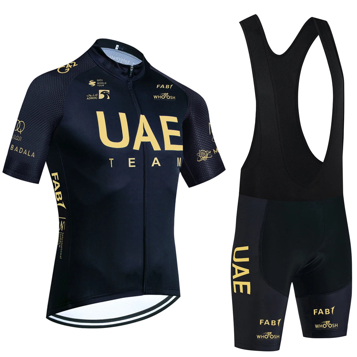 Cycling Jersey Set – Schnell Trocknendes Fahrrad Outfit mit Gepolsterter Shorts & Rückentaschen
