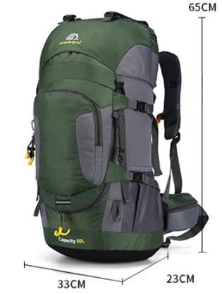 OutdoorHaven - 60L batoh - vodotěsný, robustní a prostorný