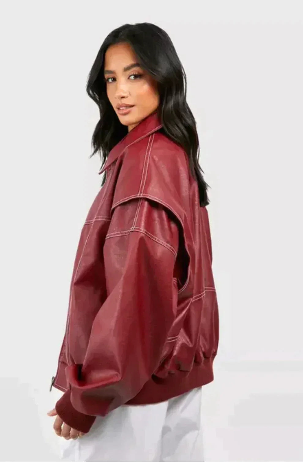Whitley bunda - elegantná kožená bomber bunda pre ženy