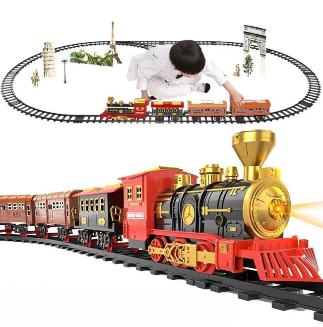 ClassicTrack - Nostalgische Treinset met Realistische Effecten Vestragear