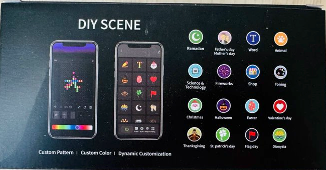 Pixel-lichtgordijn voor raam en muur – 400 leds, bediening via app en USB