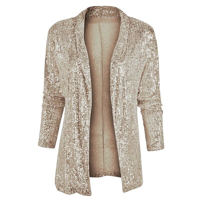 Bolendo Gilet blazer con paillettes scintillanti