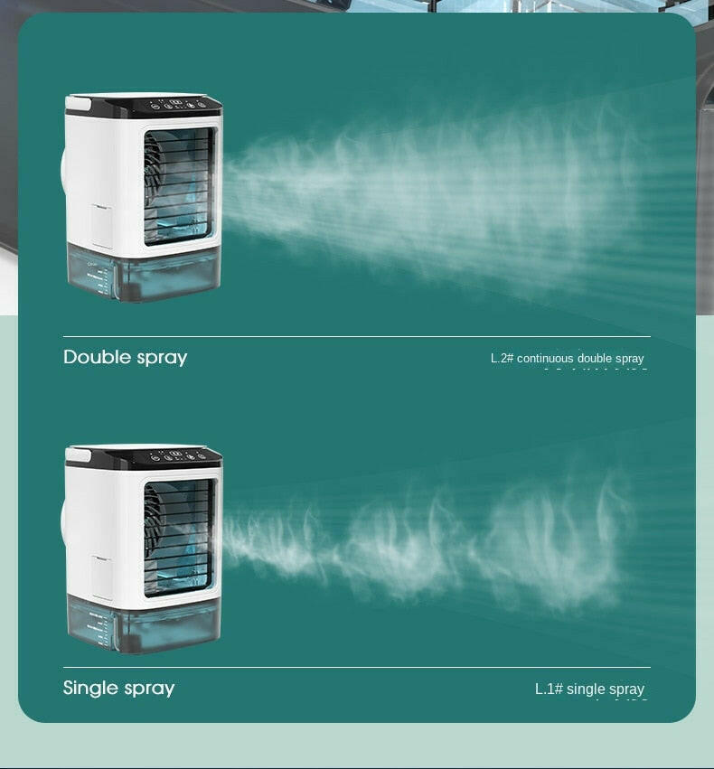 Tischklimagerät tragbarer AC-Ventilator mit doppeltem Nebel