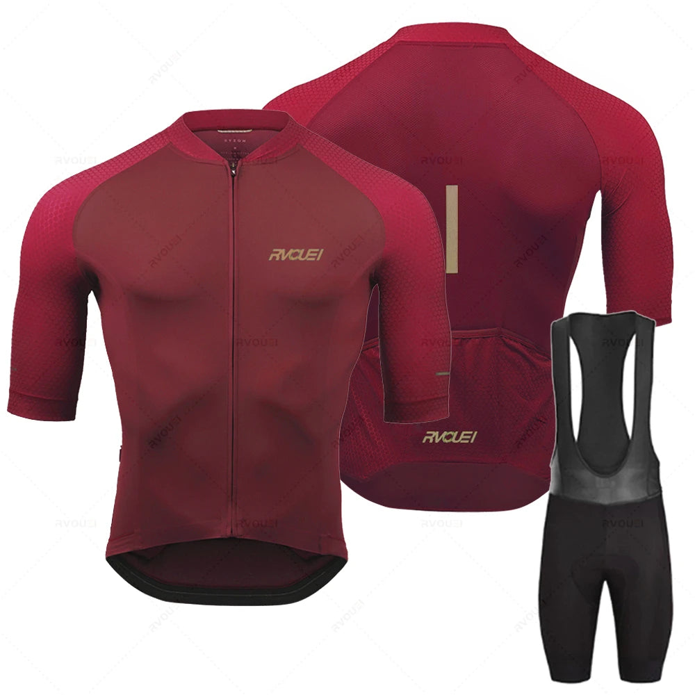Radtrikot Set Herren – Atmungsaktiv, Schnell Trocknend & Elastische Passform