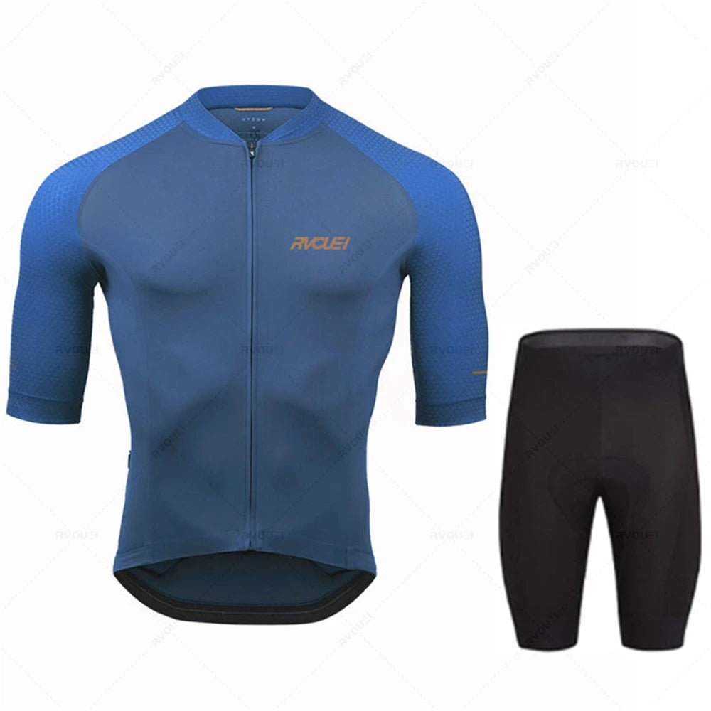 Radtrikot Set Herren – Atmungsaktiv, Schnell Trocknend & Elastische Passform