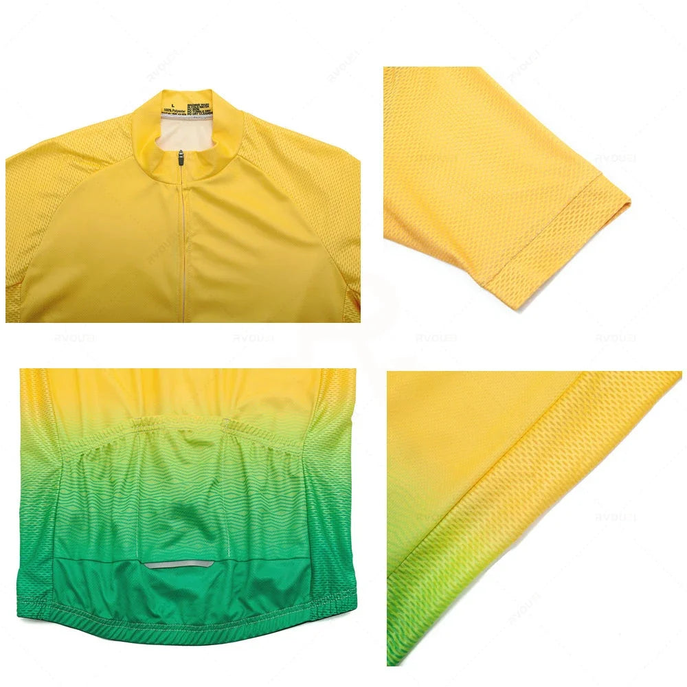 Radtrikot Set Herren – Sommer, Atmungsaktiv & Schnell Trocknend