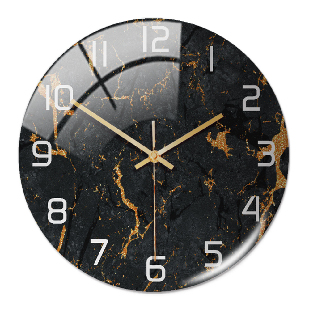 MarbleTime – Wanduhr Marmordesign – Leise Moderne Wohndekoration