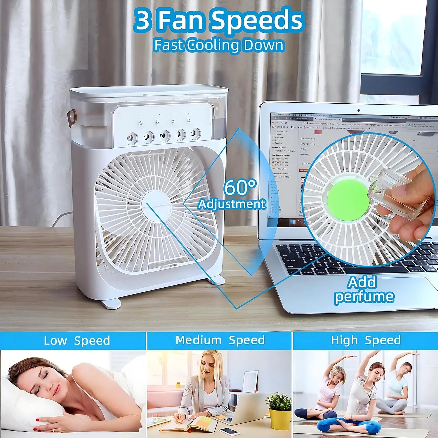 AirCooler Pro 3-in-1-Ventilator, Klimagerät und Luftbefeuchter