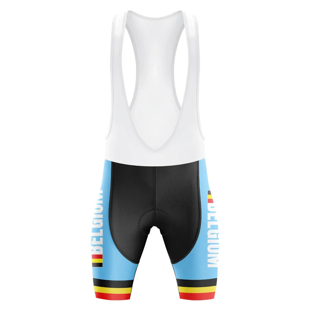 belgium racing Cycling jersey Men Short sleeve Set Bicycle Suit Mtb  Clothes Triathlon Retro Skinsuit Summer Bib shorts Blue VestraGear