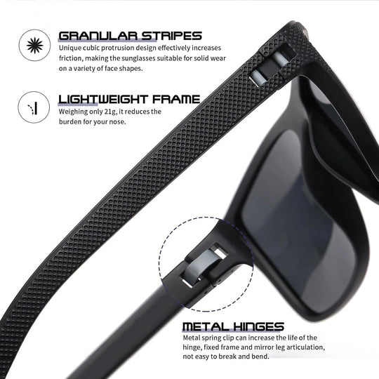 Set aus 3 Polarisierten Sonnenbrillen Damen mit UV-Schutz, Leicht, Stilvolles Design 4