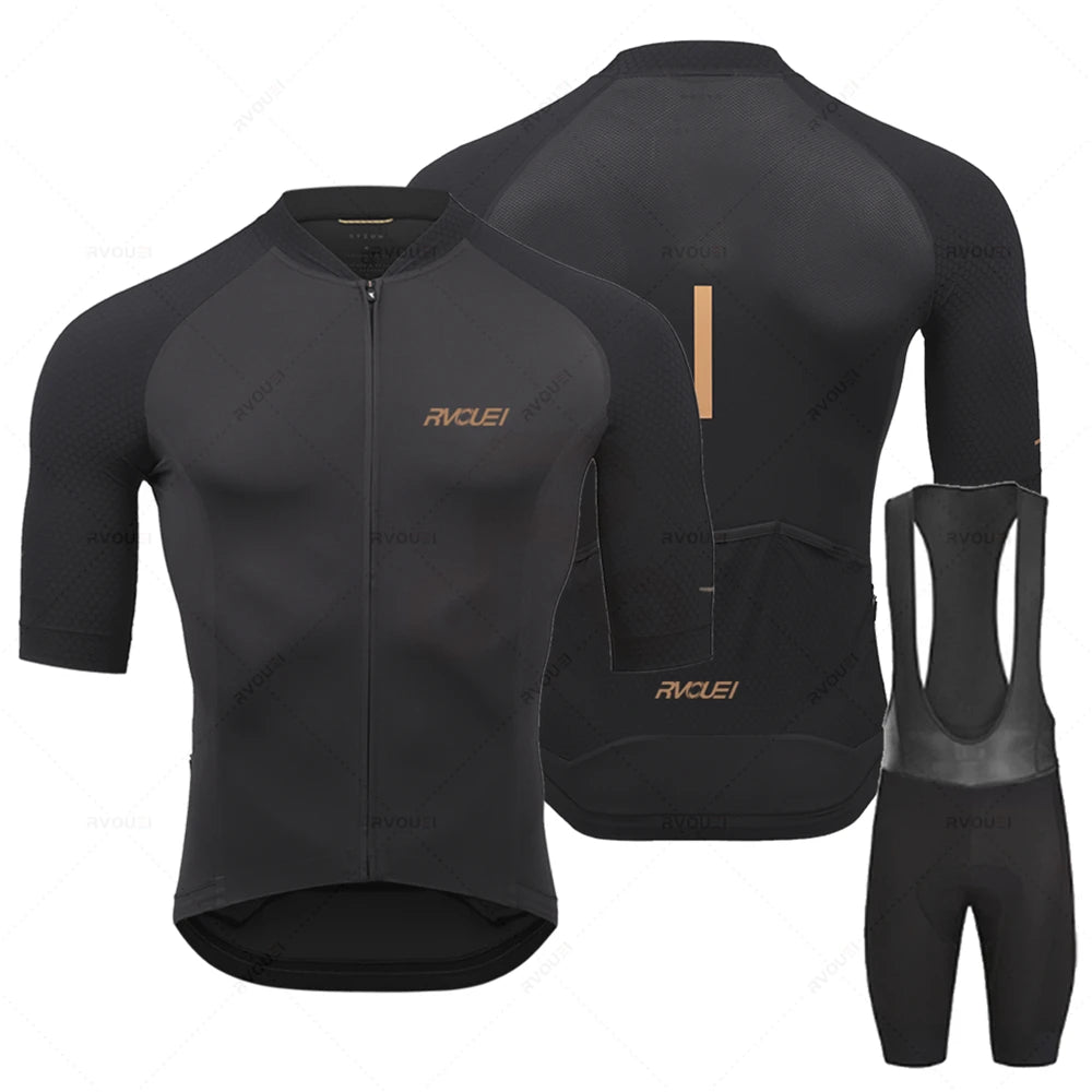 Radtrikot Set Herren – Atmungsaktiv, Schnell Trocknend & Elastische Passform