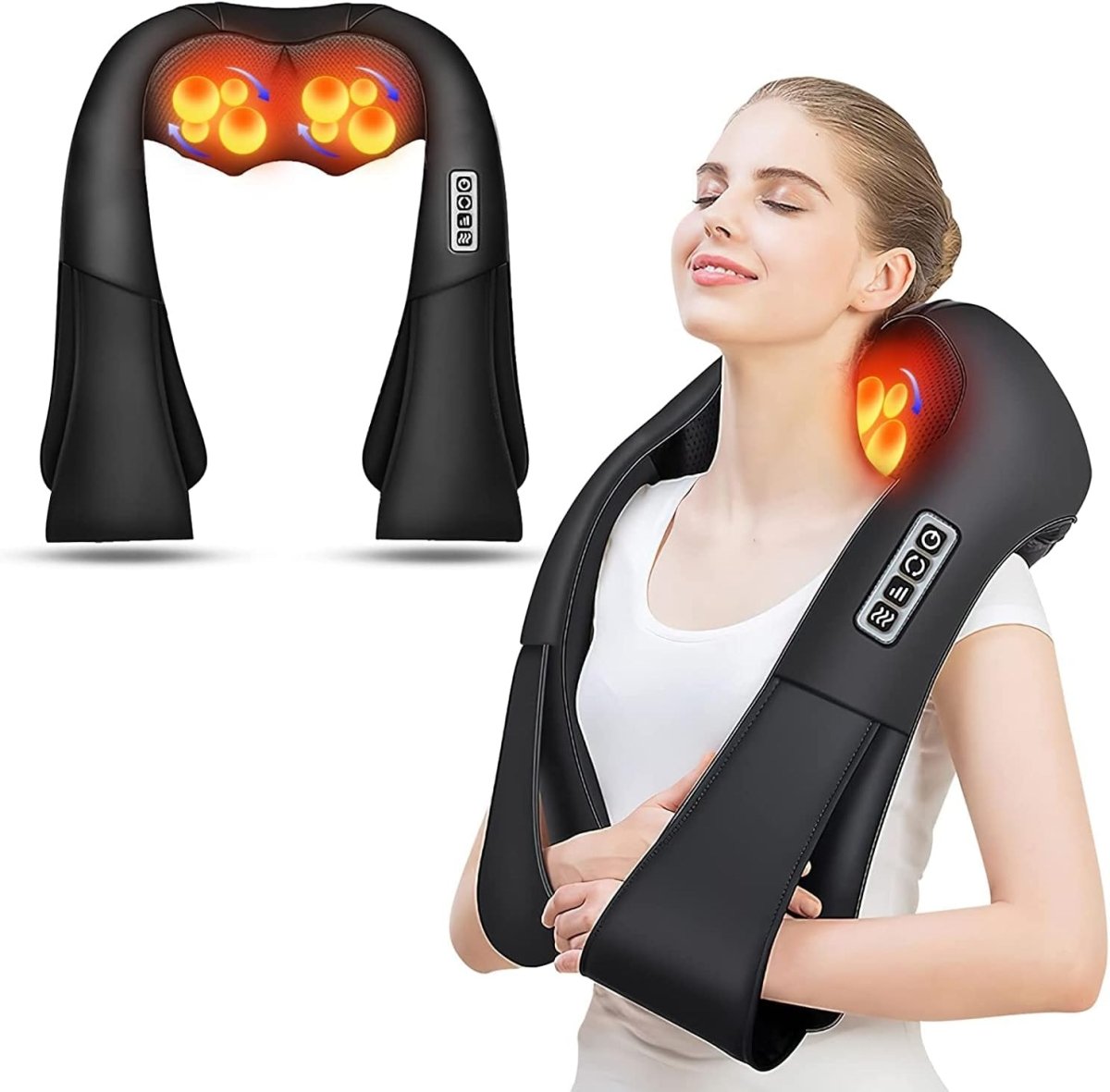 Shiatsu-Massagekissen mit Infrarot - FlowRelief 0