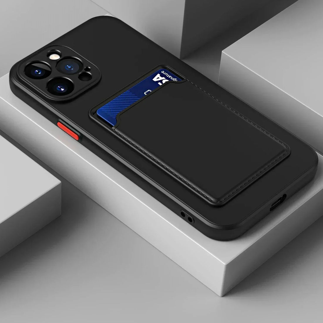 Kartenhülle für iPhone aus Silikon