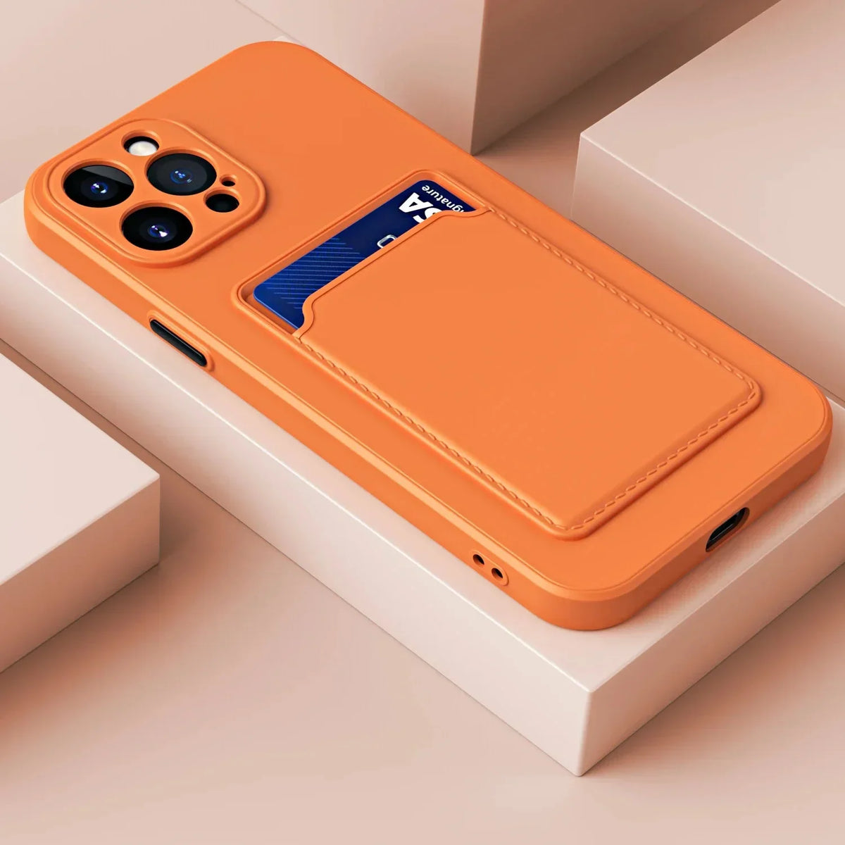 Kartenhülle für iPhone aus Silikon