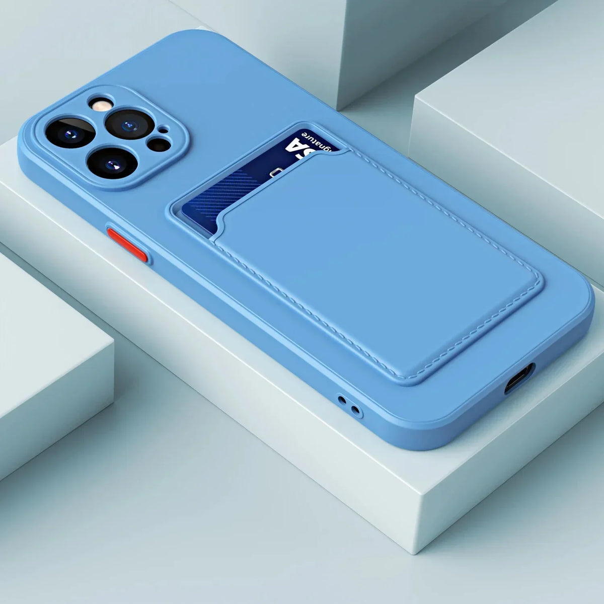 Kartenhülle für iPhone aus Silikon