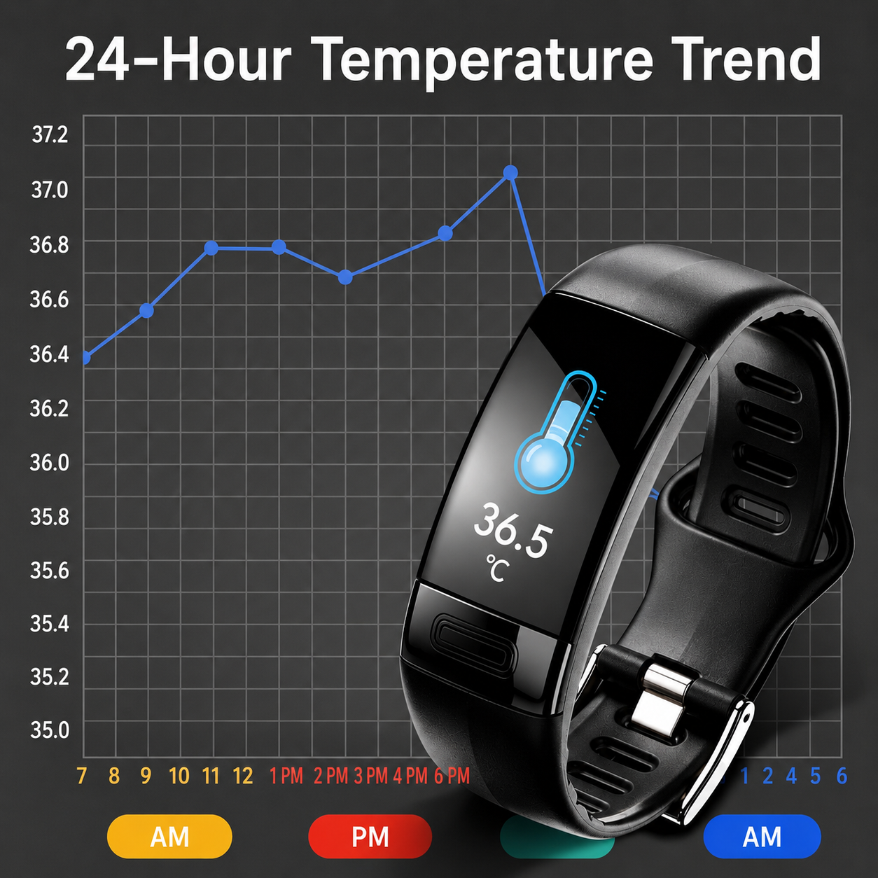 Smartwatch mit EKG, Blutdruckmessung und Schlaftracking für Gesundheit und Alltag 3